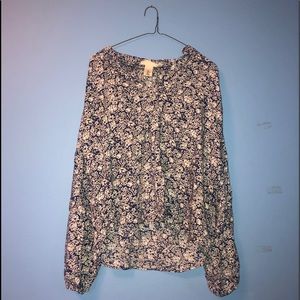 Blue Floral LOGG/H&M Women’s Long sleeve US6